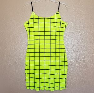 NWOT Shein Neon Yellow Dress - Size XL
